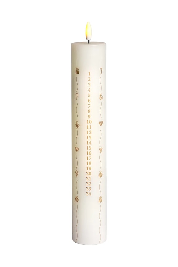 Sirius lumânare advent led Sille alb 80715