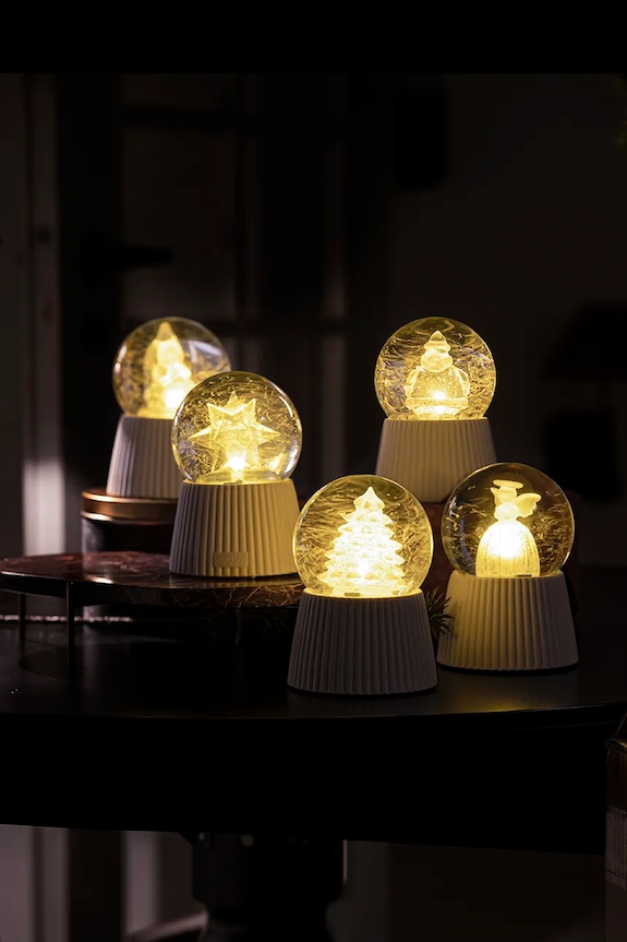 LED ukrasna kugla Sirius Santa 34800. bijela AA00