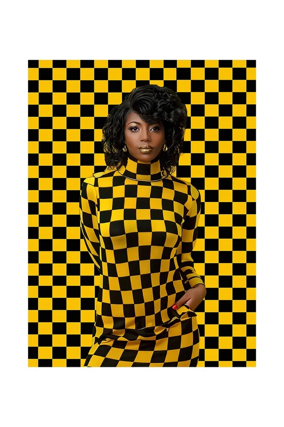 Έργο τέχνης σε ακρυλικό γυαλί a.i art HARTMAN Black Magic Woman 06 πολύχρωμο KB2242H18.BMWOM06