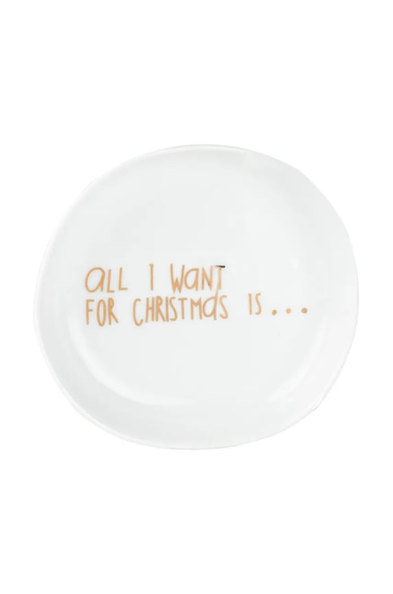 Raeder miska dekoracyjna All I Want For Christmas biały C90621