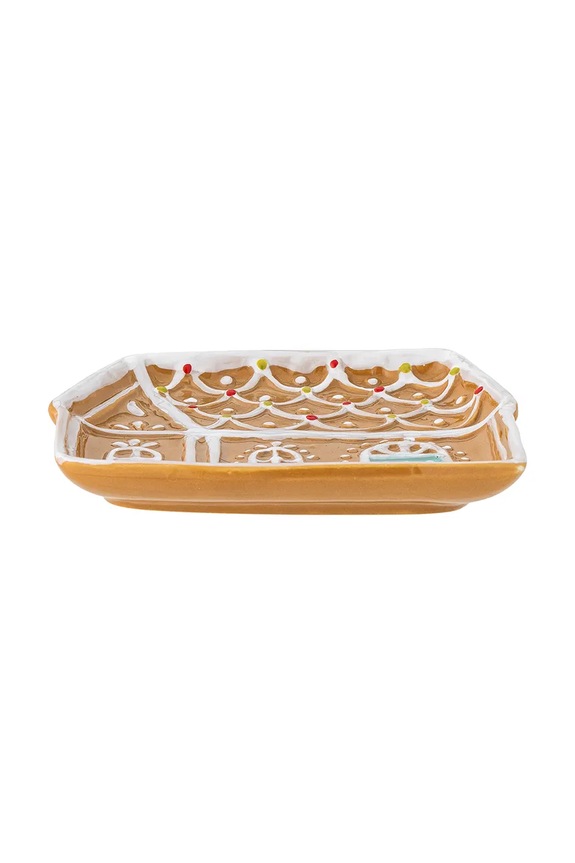 Декоративная тарелка Bloomingville Ginnie 82061123 коричневый AA00