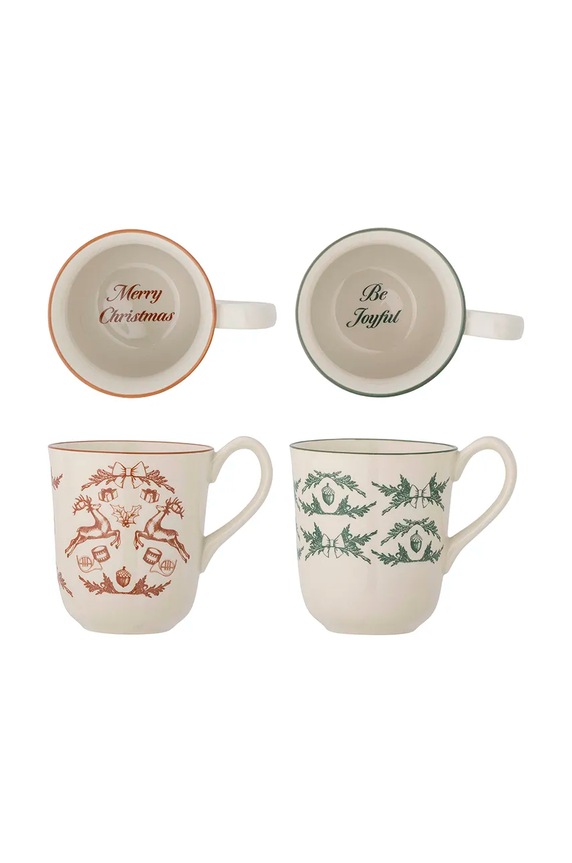 Чаша Bloomingville Beth Mug 300 ml (2 броя) червен 82058350