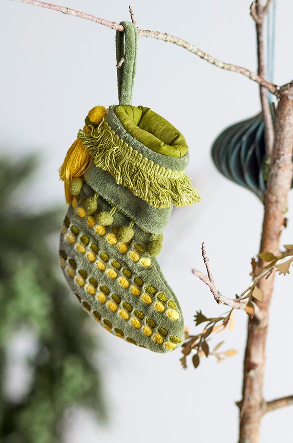 Новорічна прикраса Bloomingville Jeanne Ornament 82066032 зелений AA00