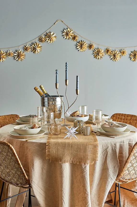 Коледна декорация за стена Bloomingville Bellac Garland 82066029 жълт AA00
