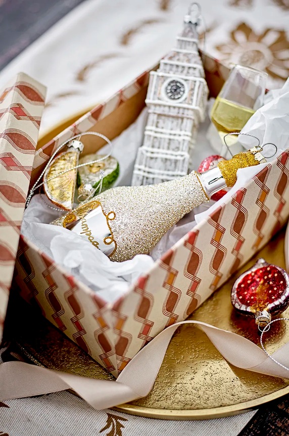 Украса за елха Bloomingville Ketti Ornament 82060024 прозрачен AA00