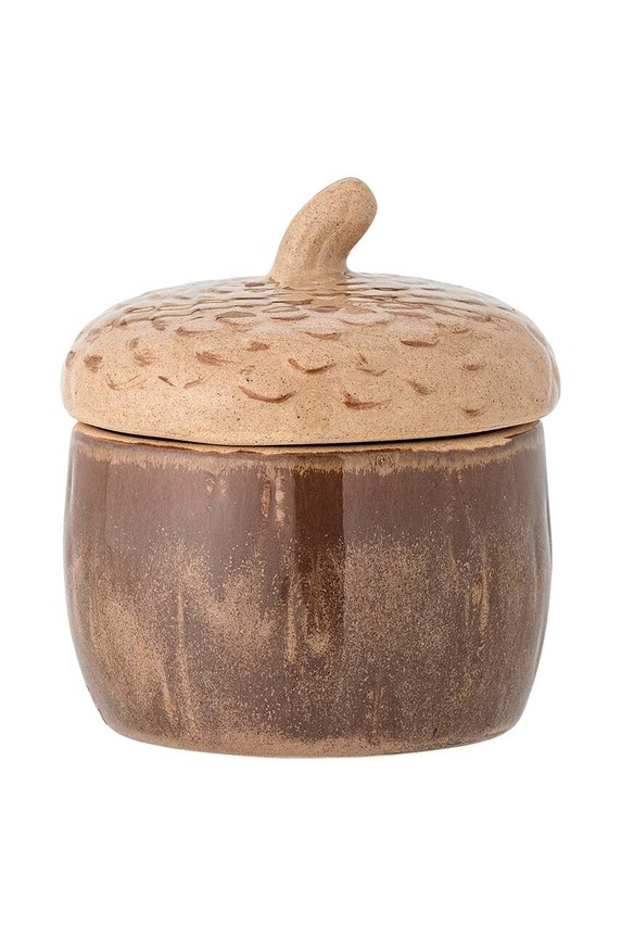 Кутия с капак Bloomingville Acorn Jar кафяв 82061136