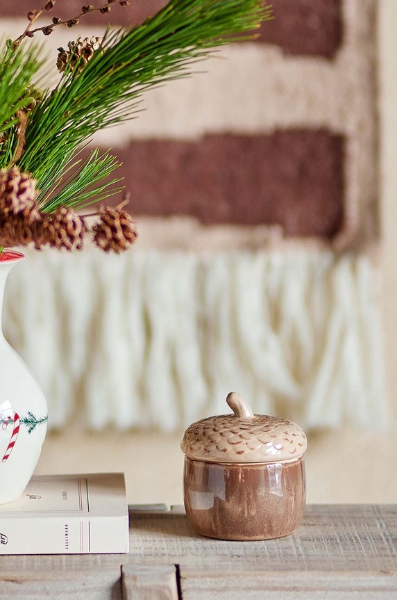 Лайфстайл Кутия с капак Bloomingville Acorn Jar 82061136 кафяв