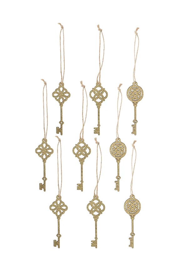 Декоративная подвеска Bloomingville Kaley Ornament 9 шт жёлтый 82060040