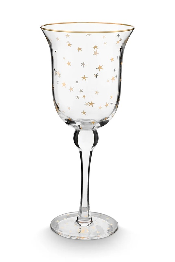 Pip Studio zestaw kieliszków do wina Stars Gold 360 ml 6-pack transparentny 51.131.058