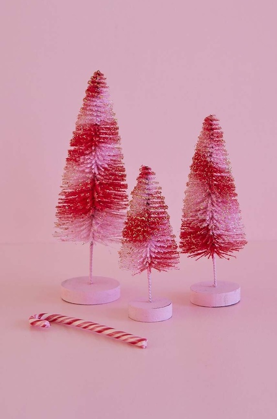 Декоративна елха Rice (3 броя) BOTRE.XMASI многоцветен AA00