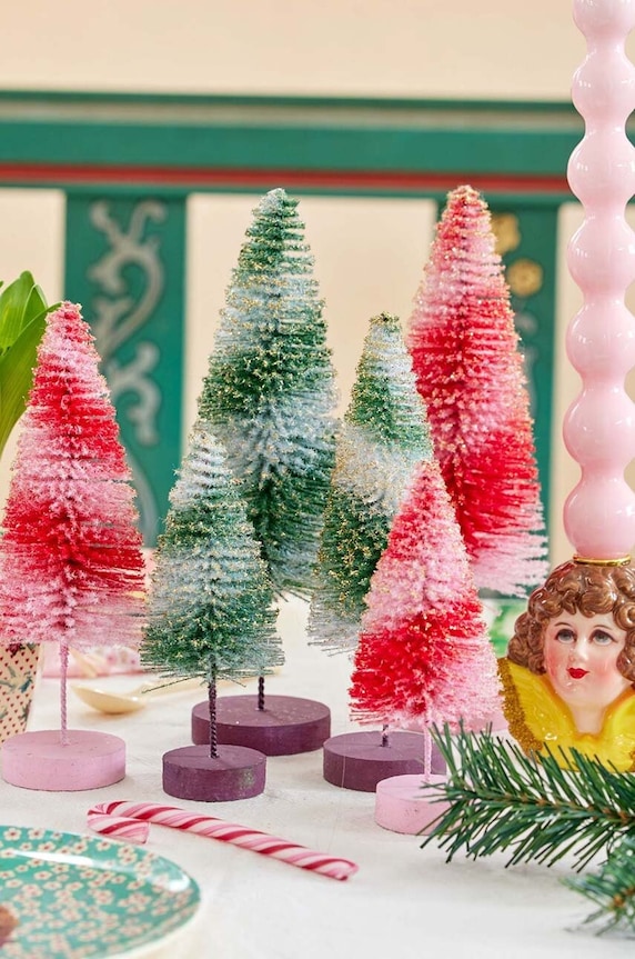 Декоративна елха Rice (3 броя) многоцветен BOTRE.XMASI