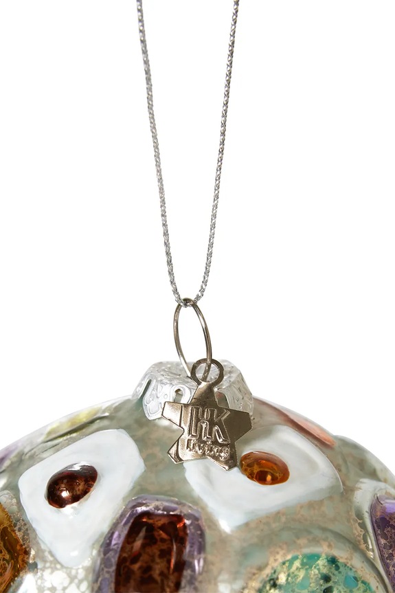 Колекционерска играчка за елха Hkliving Jewels Round APH7003 многоцветен AA00
