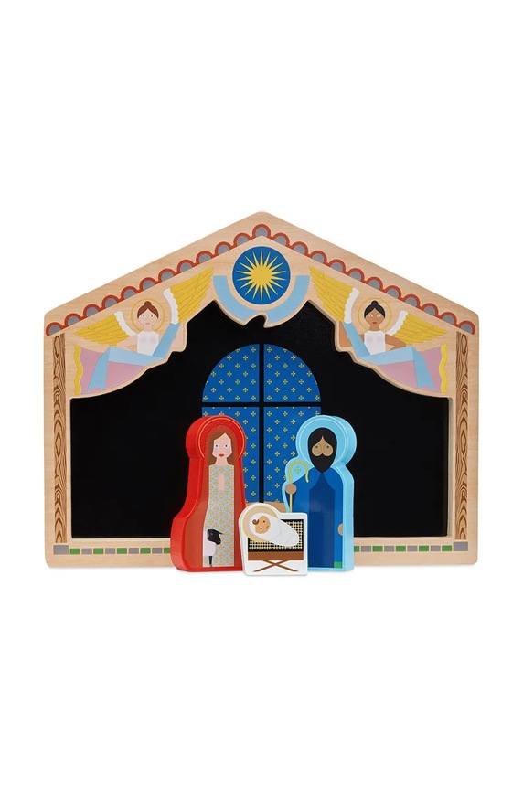 Дървен пъзел за рождество христово &k amsterdam The Crib многоцветен P12.01