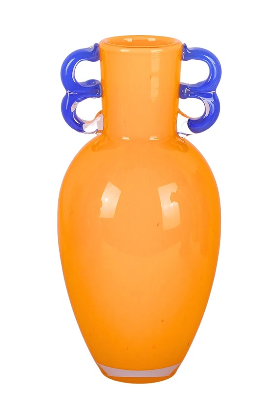 Dekoratívna váza home & lifestyle oranžová KAL.5486