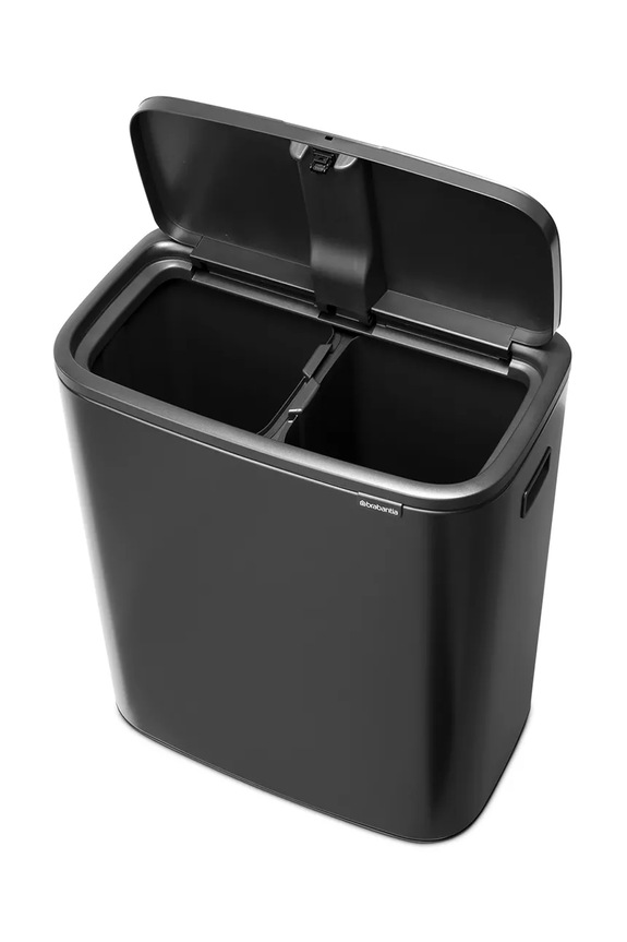Koš za smeće Brabantia Bo Touch Hi 2 x 30 L crna 233609