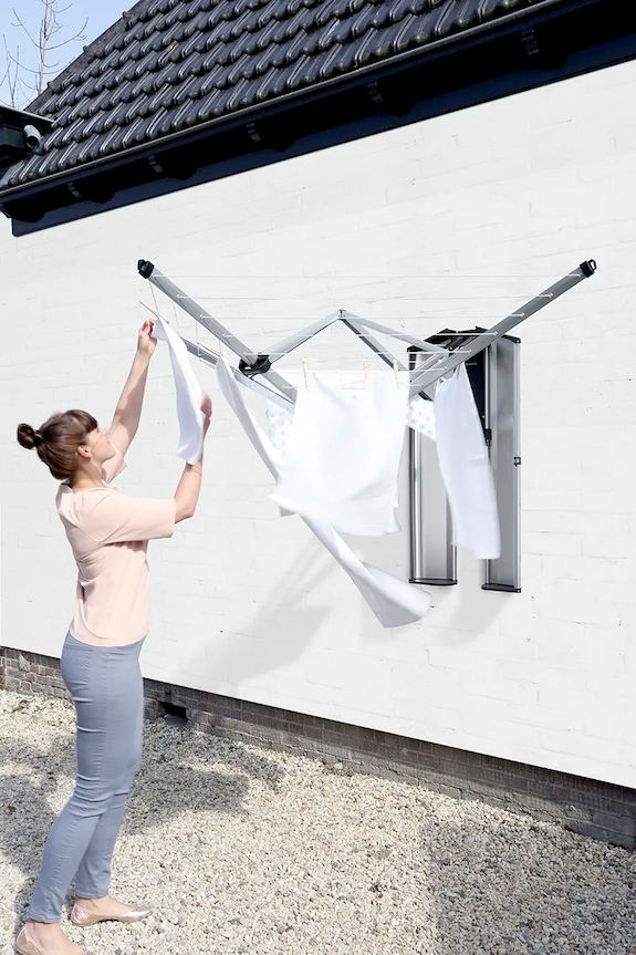 Fürdőszoba Brabantia ruhaszárító WallFix 475924 szürke
