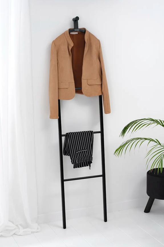 Salon i sypialnia Brabantia wieszak stojący na ubrania Linn Dressboy 229886 czarny