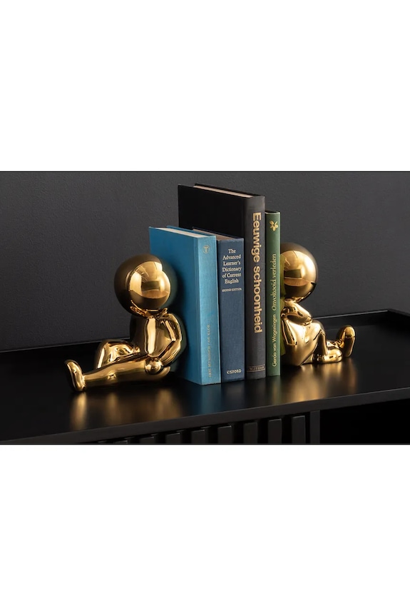 Salotto e camera Present Time supporti per libri Bookend Joey PT4076GD multicolore