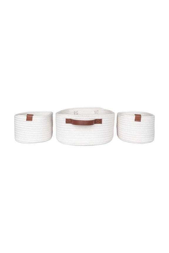 House Nordic zestaw koszy do przechowywania Jarana 3-pack 4401532 biały AA00