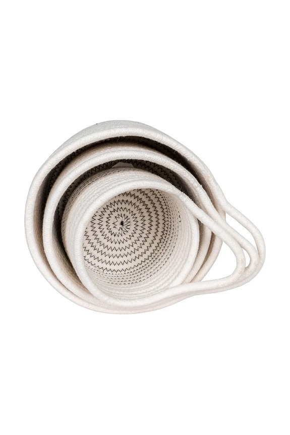 House Nordic zestaw koszy do przechowywania Algar 3-pack biały 4401533