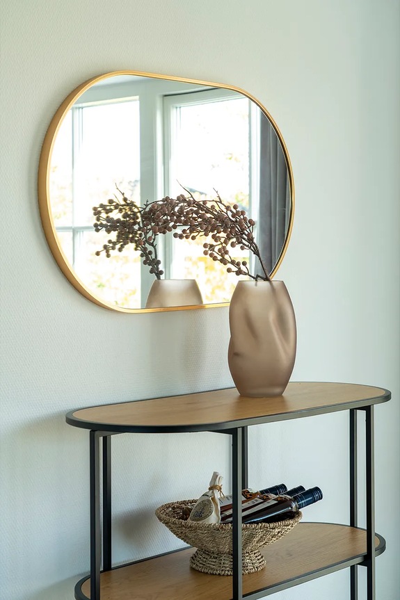 Zidno ogledalo House Nordic Madrid 4001550 zlatna AA00