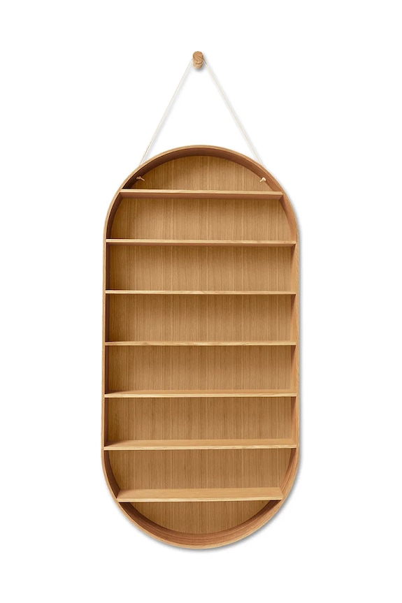 Ράφι τοίχου ferm LIVING Oval Dorm καφέ 1104270278