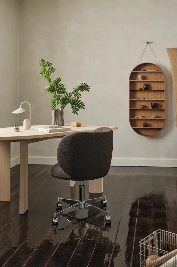 Ράφι τοίχου ferm LIVING Oval Dorm καφέ 1104270278