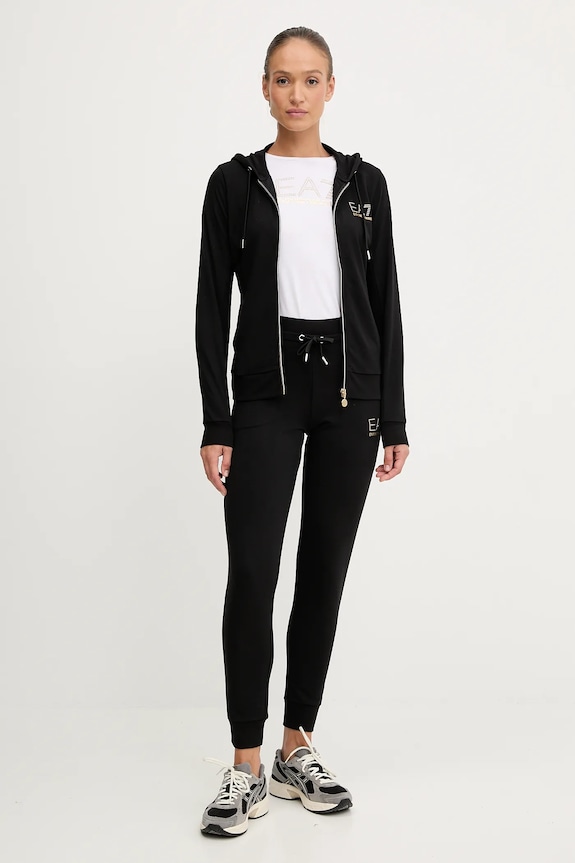 EA7 Emporio Armani - Komplet 8NTV51.TJ9RZ z elastanem czarny 8NTV51.TJ9RZ