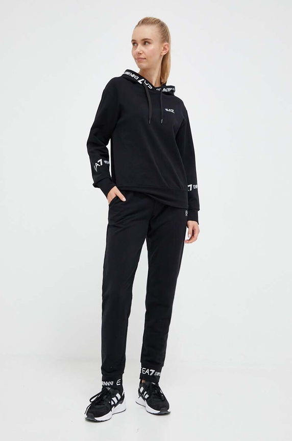 EA7 Emporio Armani dres z elastanem czarny 8NTV52.TJCQZ.NOS