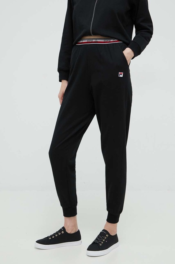 Odzież Fila dres lounge bawełniany FPW4096 czarny
