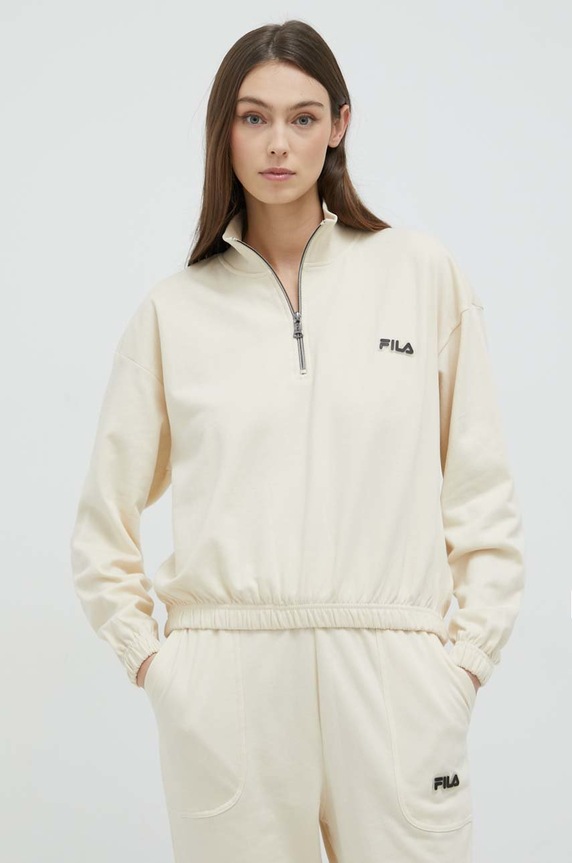 Fila dres lounge bawełniany FPW4102 beżowy AA00