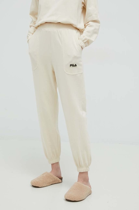 Odzież Fila dres lounge bawełniany FPW4102 beżowy