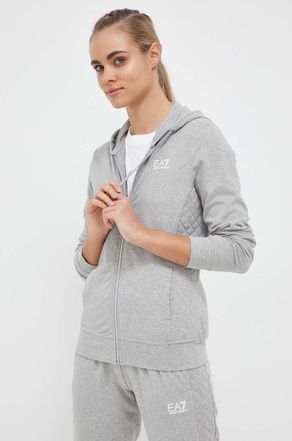 Oblečení Tepláková souprava EA7 Emporio Armani 8NTV57.TJCQZ šedá