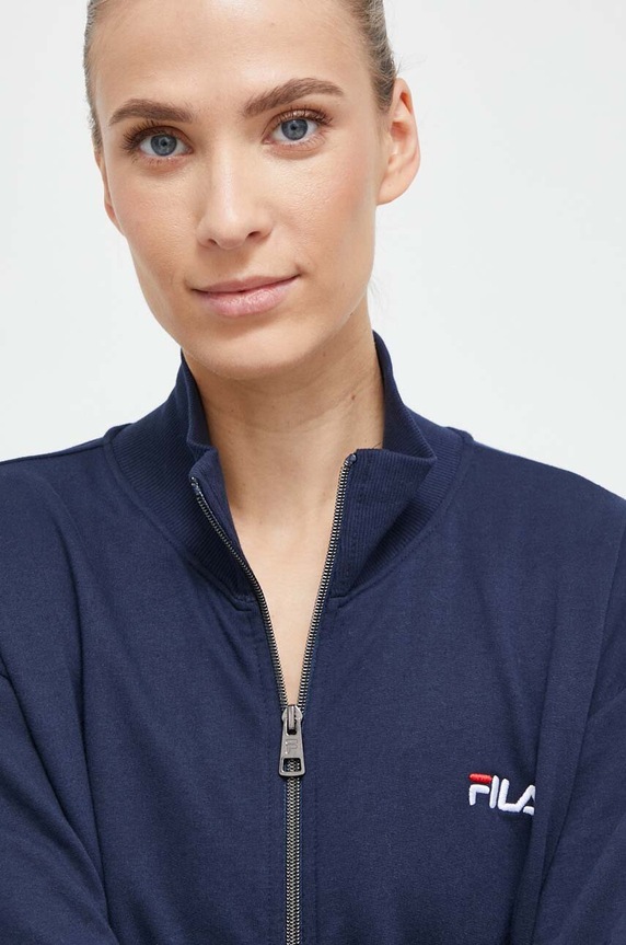 Pamučna trenirka Fila FPW4129 mornarsko plava