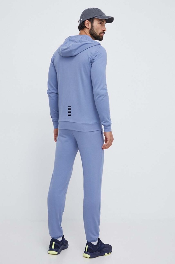 EA7 Emporio Armani dres bawełniany 8NPV80.PJ05Z niebieski SS24