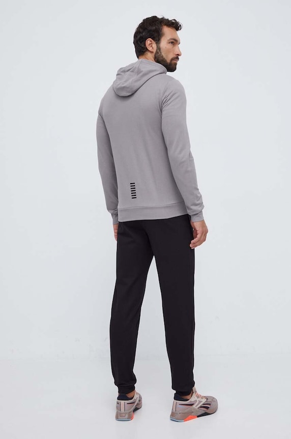 EA7 Emporio Armani dres bawełniany 8NPV80.PJ05Z szary SS24