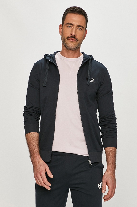 Odzież EA7 Emporio Armani dres bawełniany 8NPV80.PJ05Z granatowy