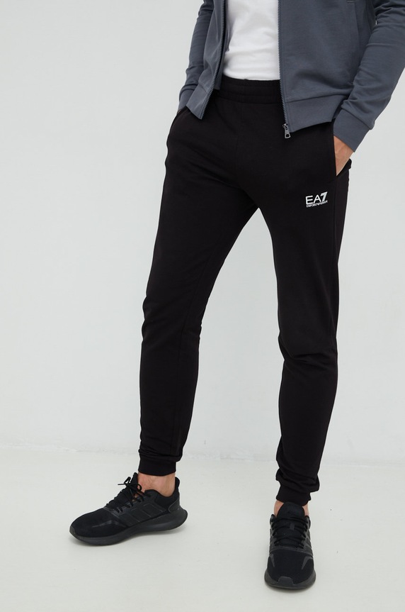 Odzież EA7 Emporio Armani dres bawełniany 8NPV80.PJ05Z szary