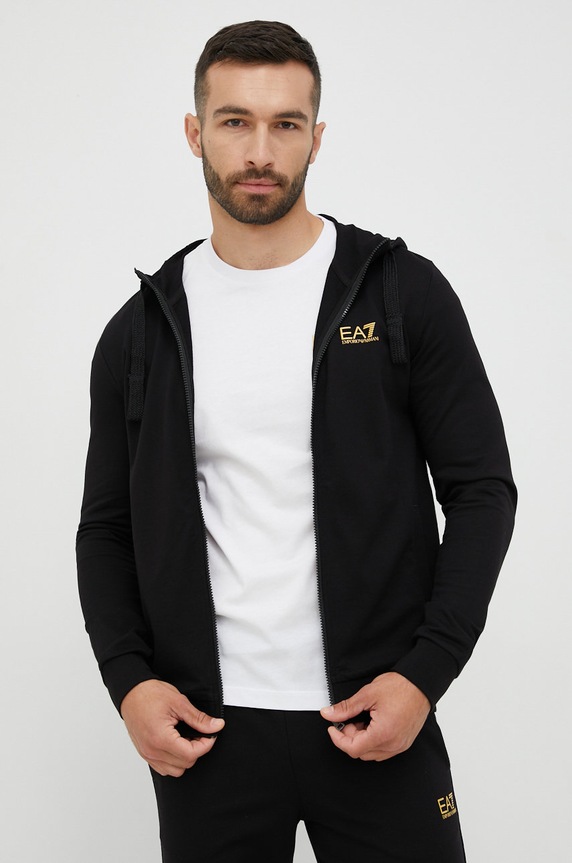 EA7 Emporio Armani dres bawełniany 8NPV80.PJ05Z czarny SS24
