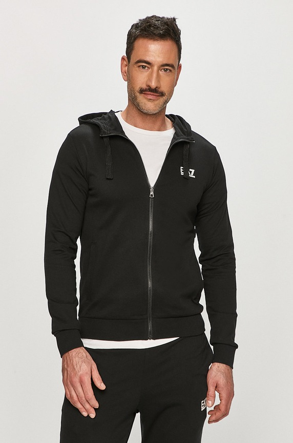EA7 Emporio Armani dres bawełniany 8NPV80.PJ05Z czarny SS24