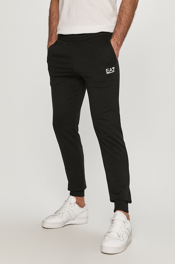 Odzież EA7 Emporio Armani dres bawełniany 8NPV80.PJ05Z czarny