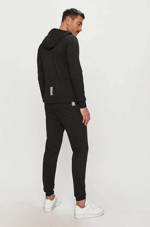 EA7 Emporio Armani dres bawełniany czarny 8NPV80.PJ05Z