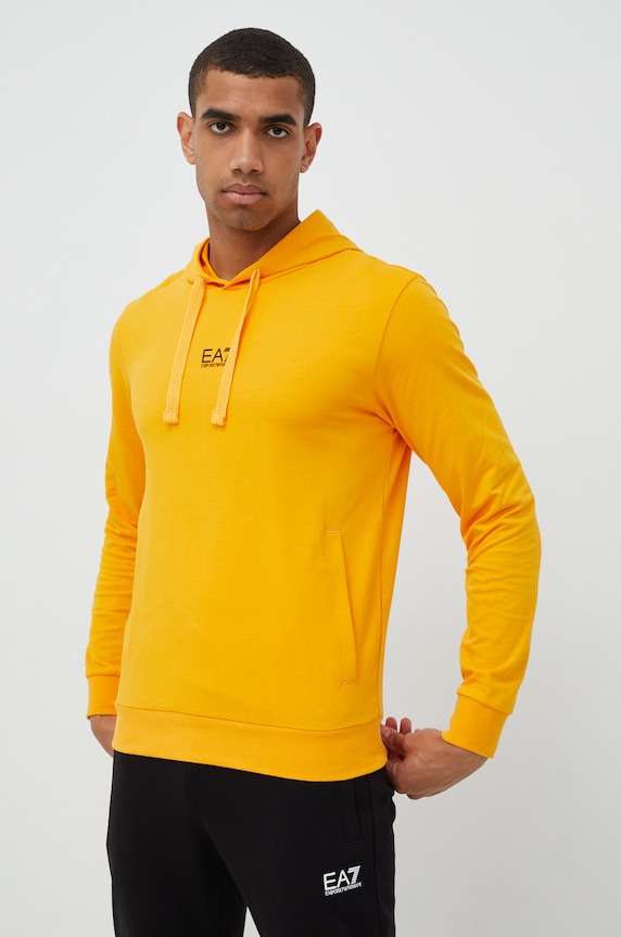 EA7 Emporio Armani dres bawełniany 8NPV81.PJ05Z żółty SS24