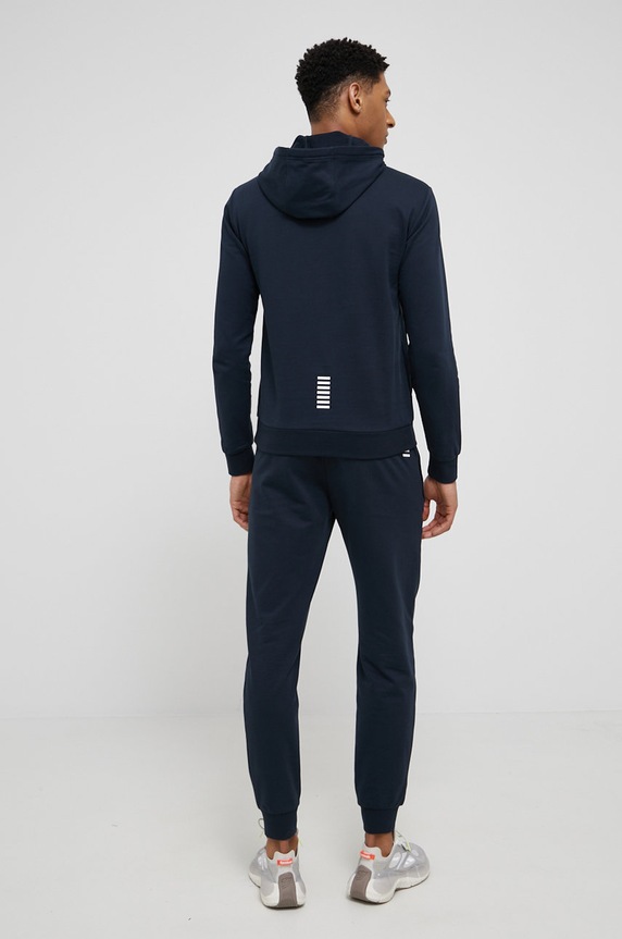 Bavlnená tepláková súprava EA7 Emporio Armani tmavomodrá 8NPV81.PJ05Z