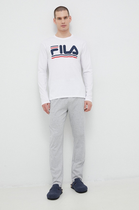 Αθλητική φόρμα lounge Fila πλεκτό ύφασμα λευκό FPW1114