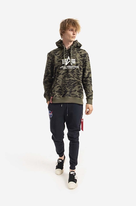 Tepláky Alpha Industries NASA Cargo Sweat Jogger 118369.07 tmavomodrá AA00