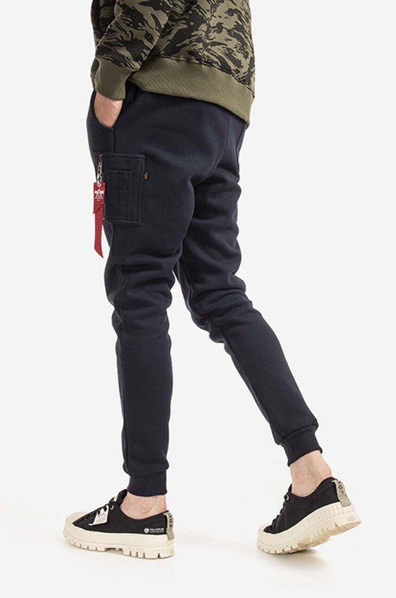 Oblečenie Tepláky Alpha Industries NASA Cargo Sweat Jogger 118369.07 tmavomodrá