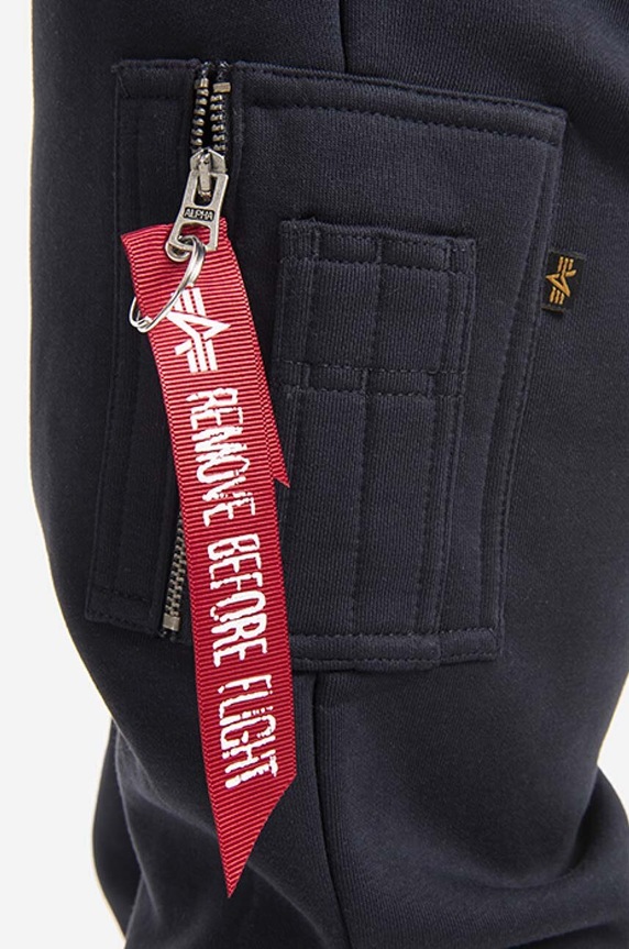 Tepláky Alpha Industries NASA Cargo Sweat Jogger 118369.07 tmavomodrá