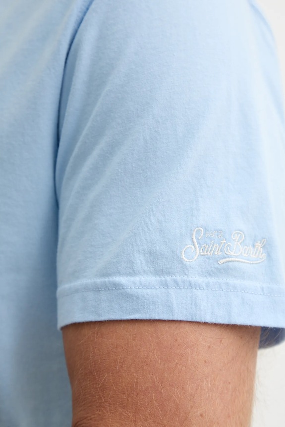 MC2 Saint Barth t-shirt bawełniany DOV0009 niebieski