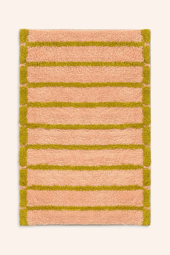 Βαμβακερό χαλάκι μπάνιου Calma House 50 x 70 cm ροζ SATURNO.50.ROS